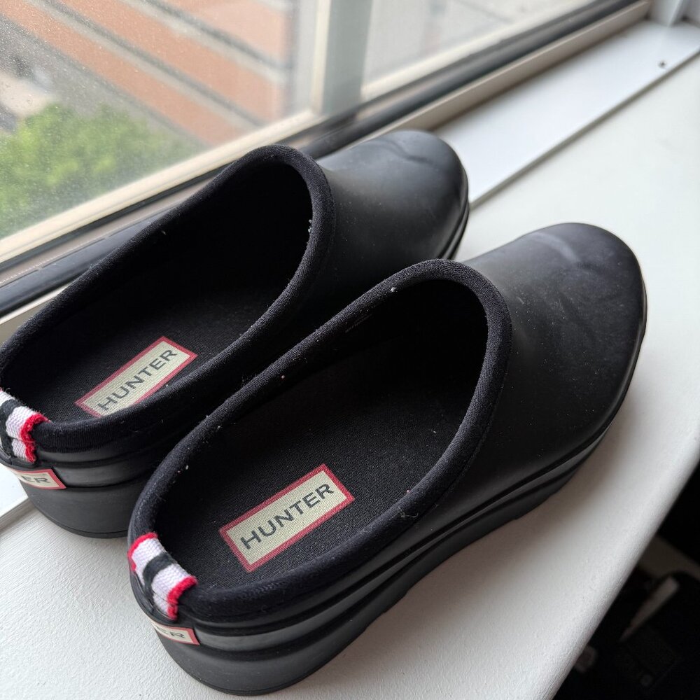 Hunter Women's Play Clogs - Black, W8